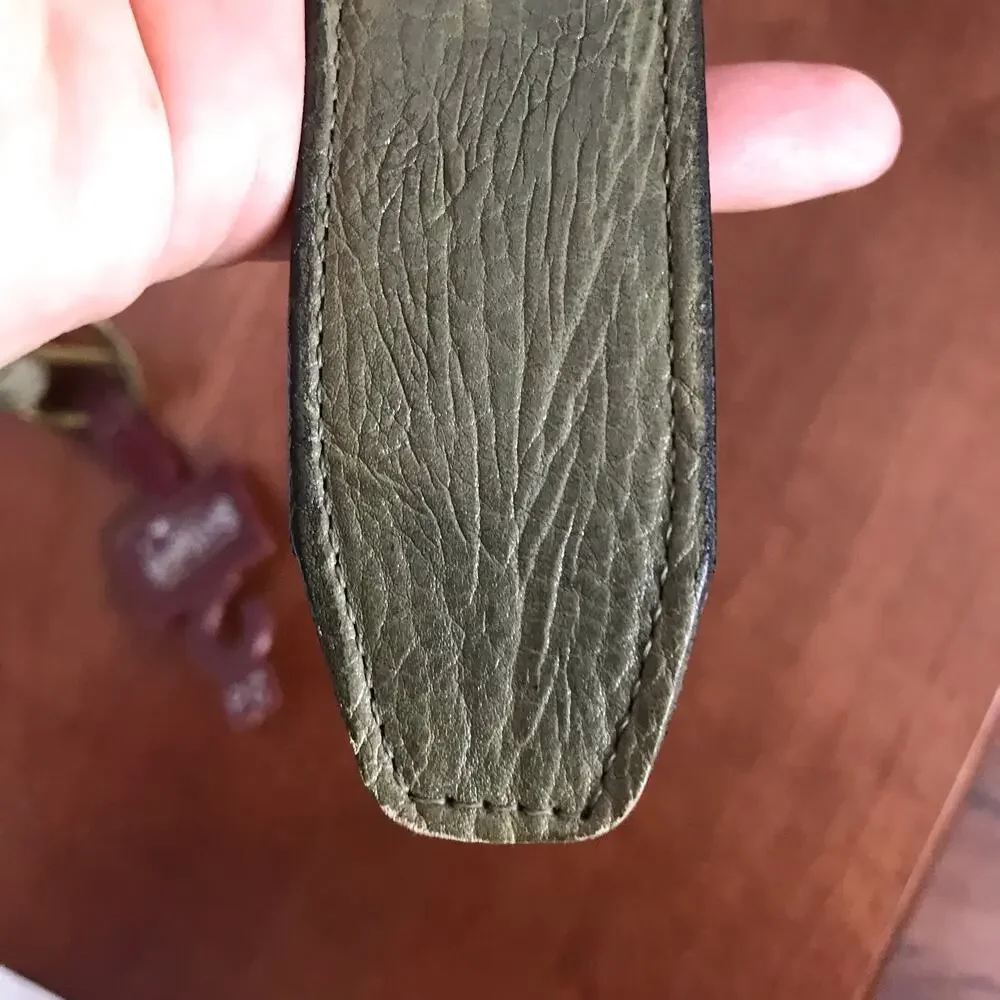 Nocona Boot Company Bootmakers Collection New Men's 28 Gray Green Leather Belt